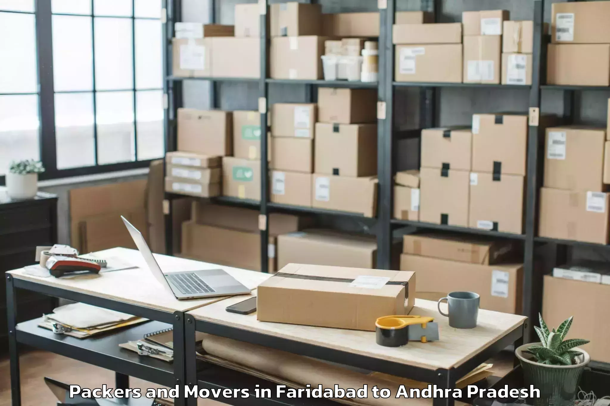 Professional Faridabad to Cheepurupalle Packers And Movers